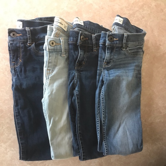 abercrombie kids Other - Abercrombie Kids 4 Pairs Skinny Jeans Size 12 Slim